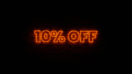 Red Neon 10% Off