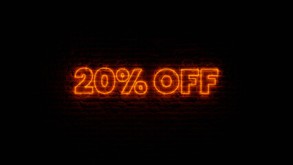 Red Neon 20% Off