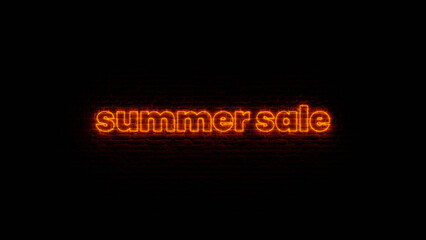 Red Neon Summer Sale