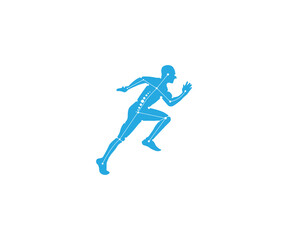 Obraz na płótnie Canvas Human Technology logo design