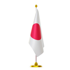 Japan flag on pole for countries summit