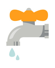 Water faucet Icon. Vector illustration
