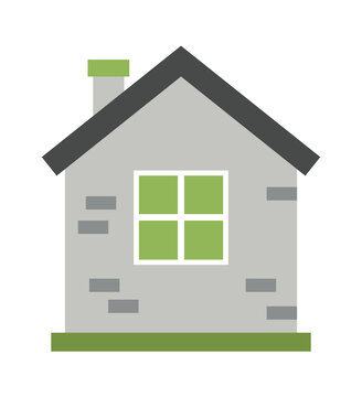 Brick house Environment Icon. Vector illustration