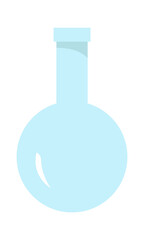 Round laboratory flask Chemistry icon. Vector illustration