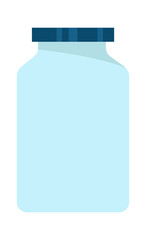 Glass jar Chemistry icon. Vector illustration