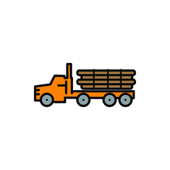 truck log vector for website symbol icon presentation
