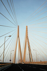 Obraz premium Sea link cable bridge, Mumbai