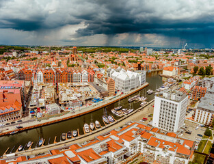 panorama of the gdank old town