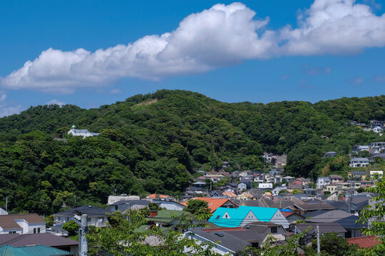 葉山町の街並み
