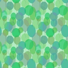 Birthday seamless cartoon balloons pattern for kids and gifts and cards and textiles and packaging and wrapping paper