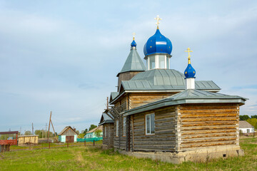 Wooden Orthodox Church in Krasnoselka village