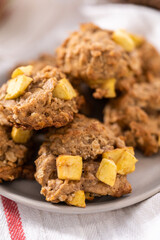 Apple oatmeal cookies