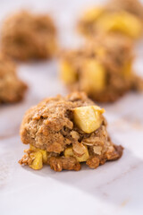 Apple oatmeal cookies