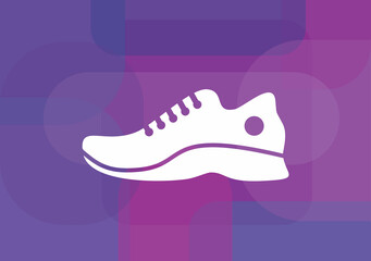 Casual Sports Shoes Icon Vector Template Flat Design