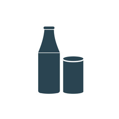 Vector icon of food and drinks.