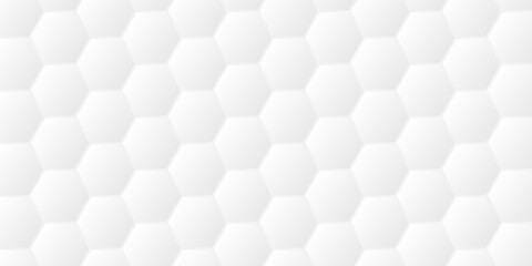 Hexagon white background. Honeycomb texture. Honey wallpaper. Hex structure. Geometric grid. Mosaic wall. Business presentation. Light neutral banner. Polygon cell. Computer data. Vector illustration
