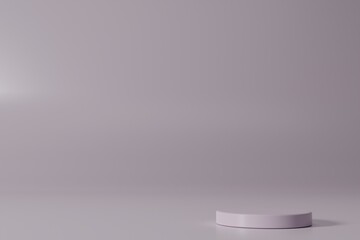 cosmetic stand product with 3d rendering podium background