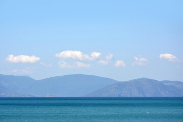 Fototapeta na wymiar Seaside view in Euboea, Greece