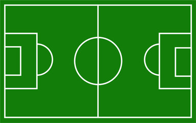 Football field with grass vector