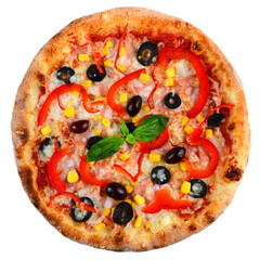 pizza isolated on white