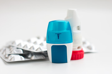 An inhaler for asthmatics. A drug that relieves respiratory spasms from seizures