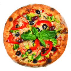 pizza isolated on white