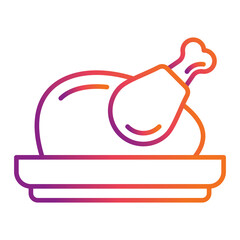 Roasted Chicken Icon