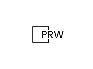 PRW Letter Initial Logo Design Vector Illustration