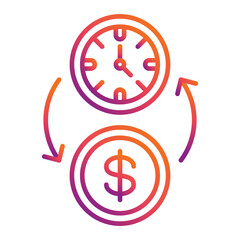 Time Is Money Icon