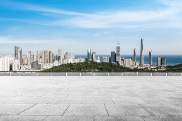 Obraz premium Beautiful coastline scenery of Qingdao, China