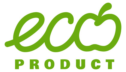 Eco product sign. Green fresh ecology emblem