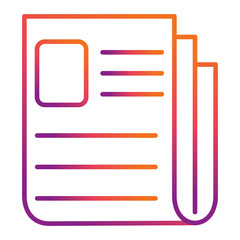 Obraz premium Newspaper Icon