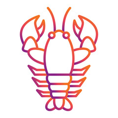 Fototapeta na wymiar Lobster Icon