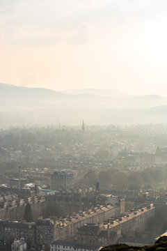 Edinburgh Skyline From Salisbury Crags