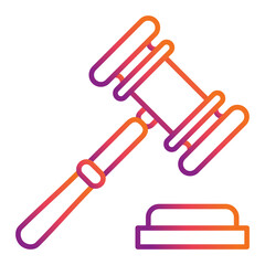 Fototapeta premium Gavel Icon