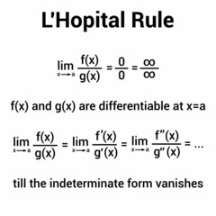 l'hôpital's rule formula in mathematics