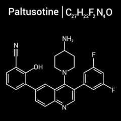 chemical structure of Paltusotine (C27H22F2N4O)