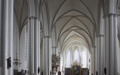 Interior of St. Mary's Church in Berlin, Germany