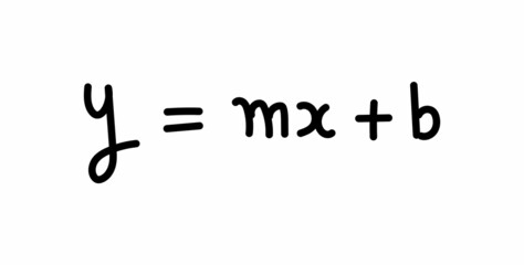 linear equation slope intercept form of a line in mathematics