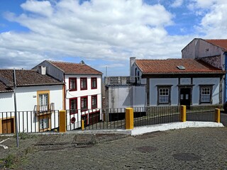 Fototapeta na wymiar Cityscape in good weather on Terceira island, Azores, Prtugalia