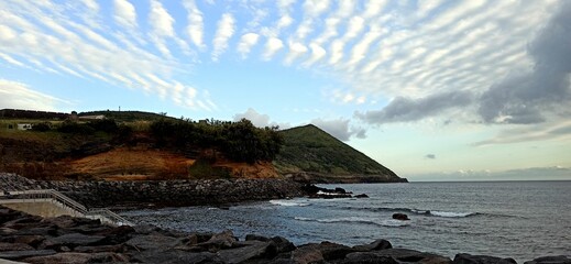 Azores landscape in good weather, summer
