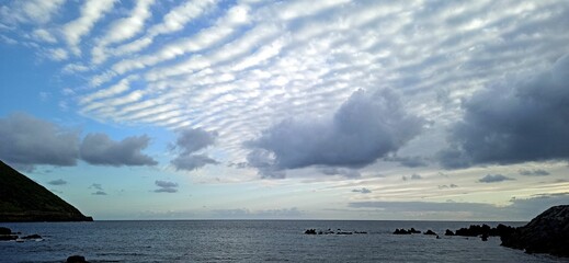 Azores landscape in good weather, summer