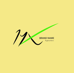 Logo vector of MX initial handwriting