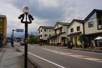 Fototapeta na wymiar Cityscape of Nikko in Tochigi, Japan - 日本 栃木県 日光 街並み
