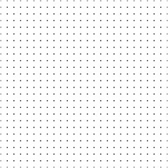 Bullet seamless pattern. Journal texture seamless pattern. Black dot grid graph paper template for notebooks. Dotted background. Printable vector design