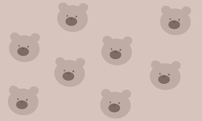 Obraz premium くまの背景 ベビー