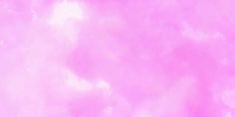 Pink sky and clouds Abstract design with watercolor hand-painted for nature background. Stain artistic vector used as being an element in the decorative design.