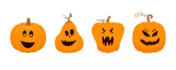 Halloween pumpkin smile collection