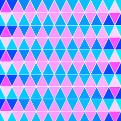 The fabric pattern uses color cut with triangles arranged to create a beautiful pattern.