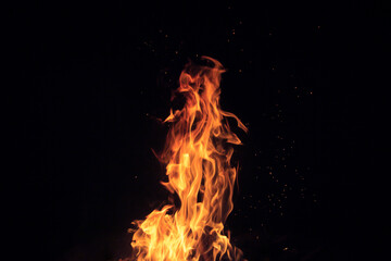 Isolated Fire Centred Background - 508449112